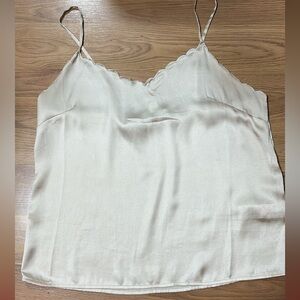 Topshop Champagne satin cami